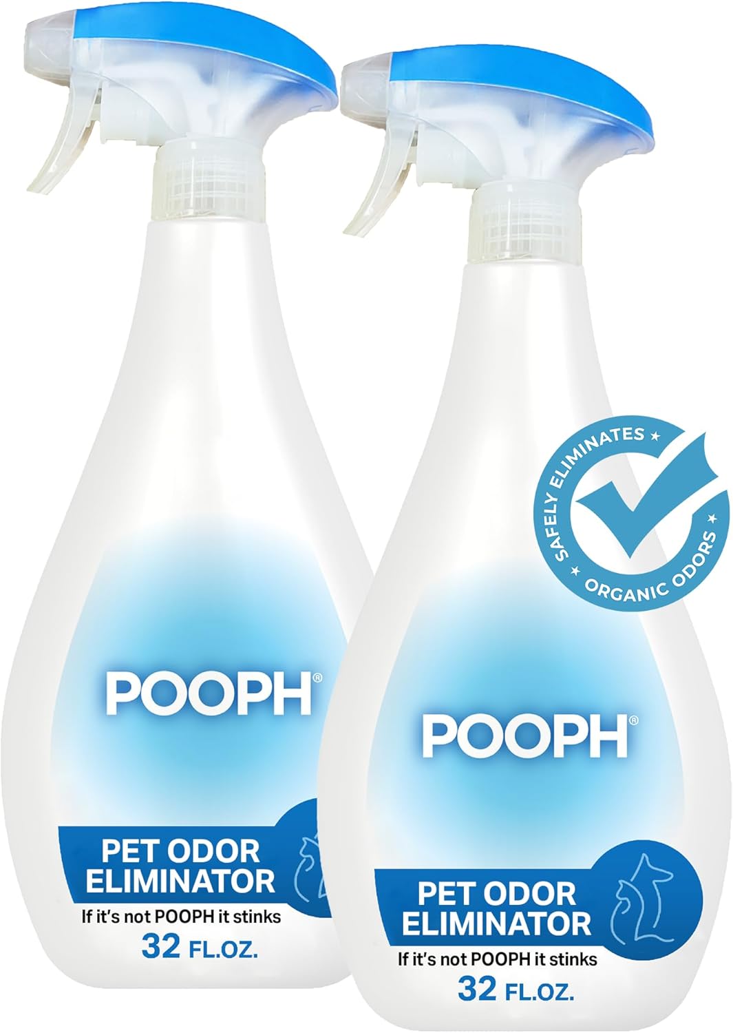 Pet Odor Eliminator, 32Oz Spray, 2-Pack - Dismantles Odors on a Molecular Basis, Dogs, Cats, Freshener, Eliminator, Urine, Poop, Pee, Deodorizer, Natures, Puppy, Fresh, Clean, Furniture, Potty