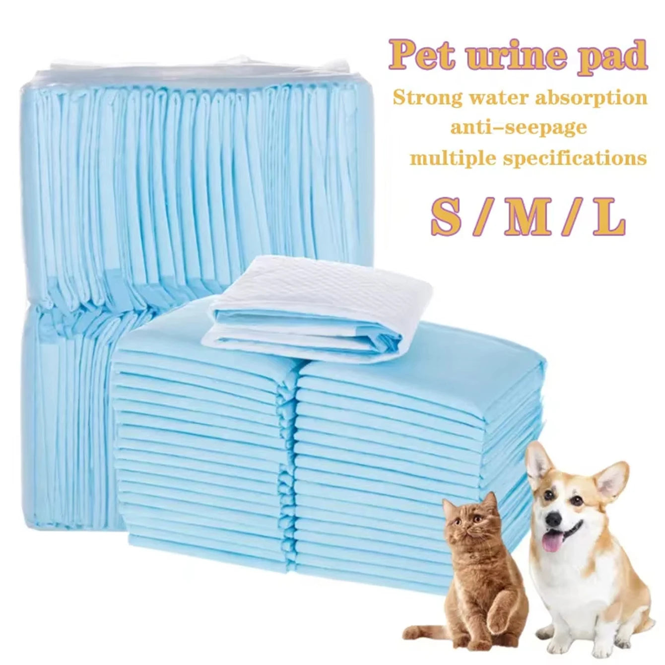 Disposable Puppy Training Pads | Super Absorbent, Quick Dry & Odor-Control Dog Pee Mats (100/50/40/20PCS)
