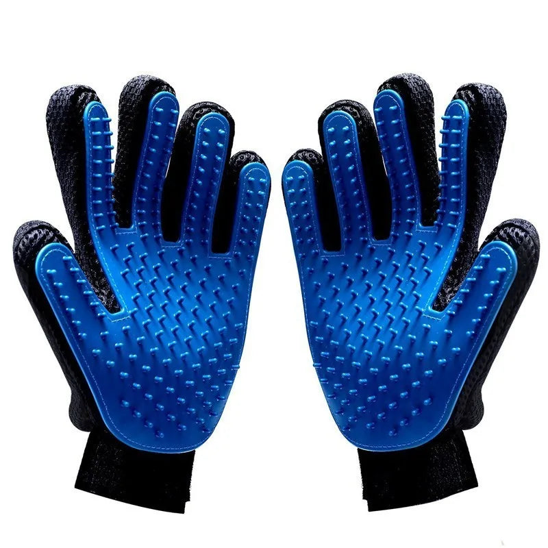 Professional Pet Grooming Glove for Cats and Dogs - Deshedding Brush and Comb for Effective Pet Hair Removal