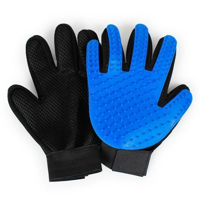 Professional Pet Grooming Glove for Cats and Dogs - Deshedding Brush and Comb for Effective Pet Hair Removal