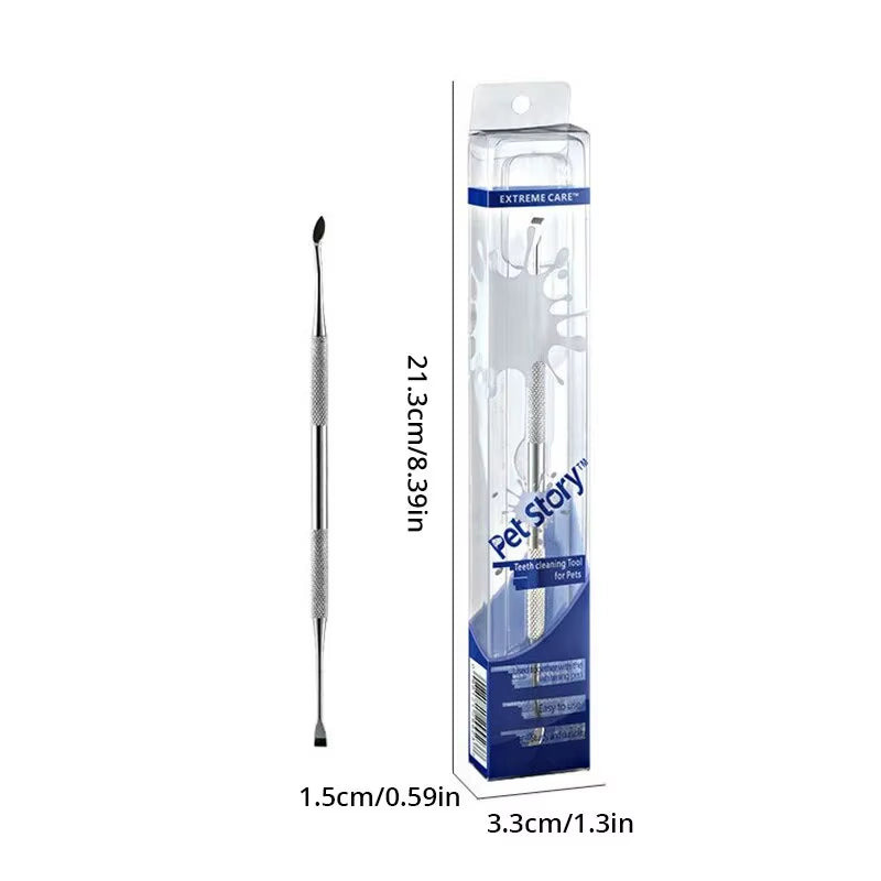 Stainless Steel Pet Dental Tool for Tartar Removal and Oral Hygiene